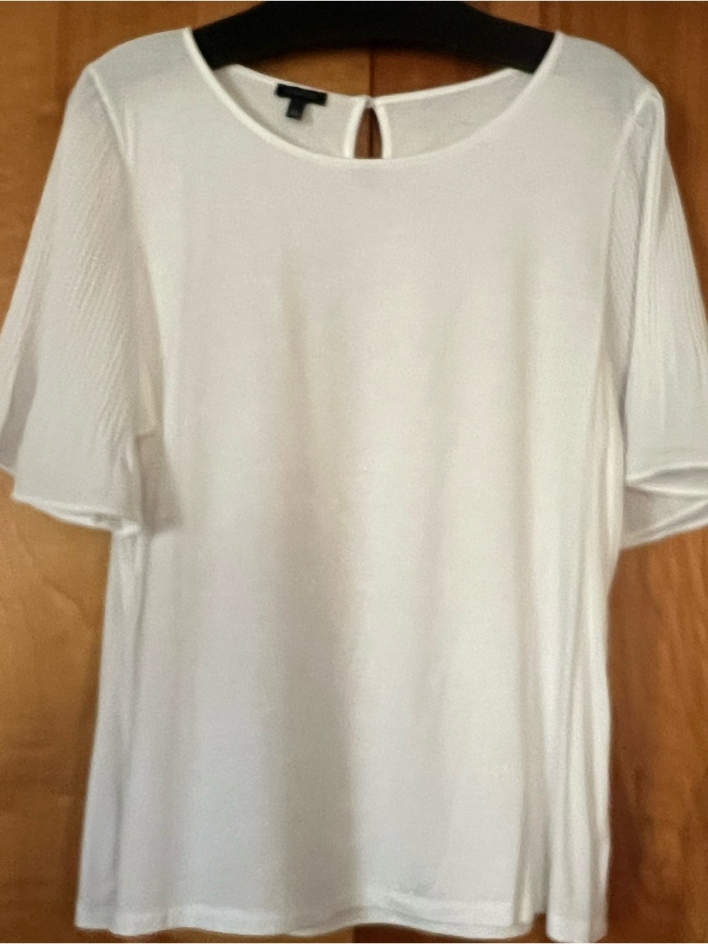 Classic White Women’s Blouse - Lightweight Short Sleeve